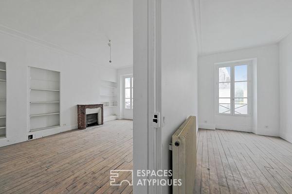 Appartement en duplex à rénover avec parc commun