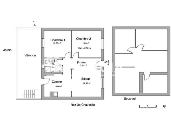 Location Maison 3 pièces 50.8 m² - 30 RUE DU DOCTEUR CALMETTE Le Mans 72100