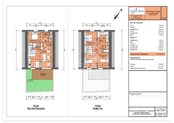 Maison neuve Saint-denis-en-bugey T4
