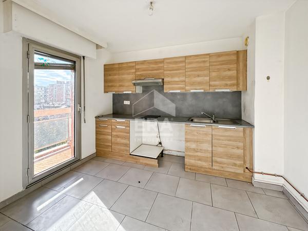 Vente, appartement type 2 de 46m2, balcon filant