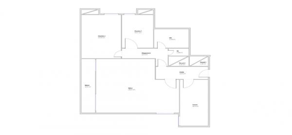 Appartement à vendre 3 pièces 75 m² Nanterre