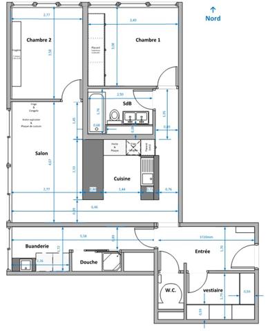 Appartement 3 pièces - 73 m²