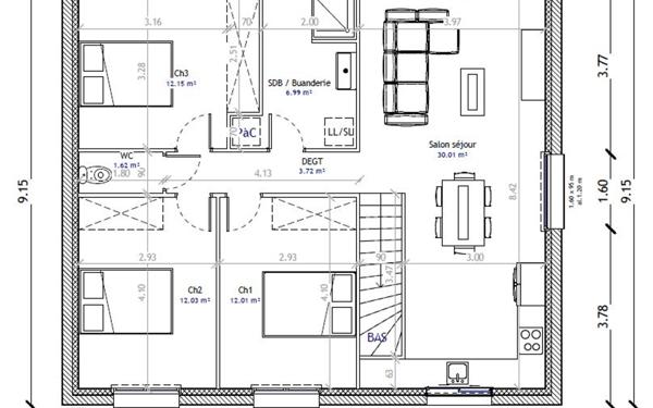 Maison à vendre    5 pièces •  Guénange