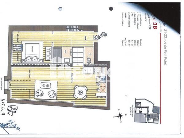 Location Appartement 2 pièces 44 m² - 21 RUE DU PETIT POTET Dijon 21000