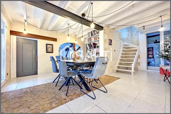 Maison familiale atypique en pierre avec piscine sur Ambares et Lagrave