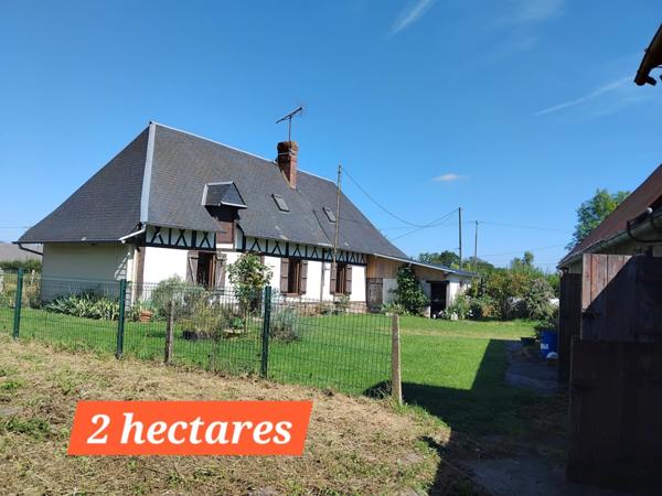 Fermette sur environ 2 hectares de terrain