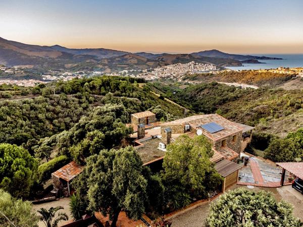 MAS D'EXCEPTION, VUE PANORAMIQUE MER ET MONTAGNE, BANYULS SUR MER