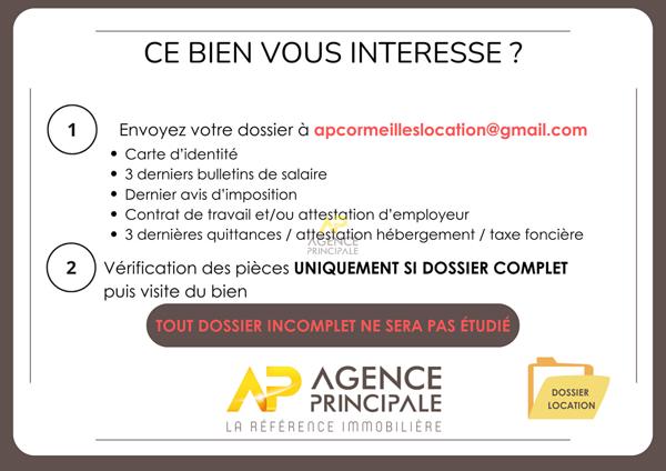 MAISON MEUBLEE CHAMPS GUILLAUME Loyer 2 400 €/mois **  - Référence  2107