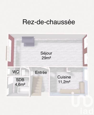 Maison 3 pièces de 85 m² à Villers-Semeuse (08000)