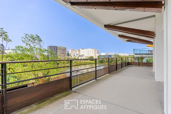 Appartement meublé de 45m2 avec terrasse vue Loire
