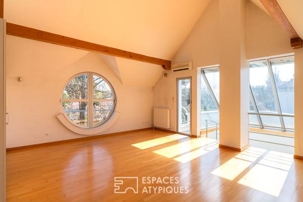 Maison d’architecte et sa piscine à la Robertsau