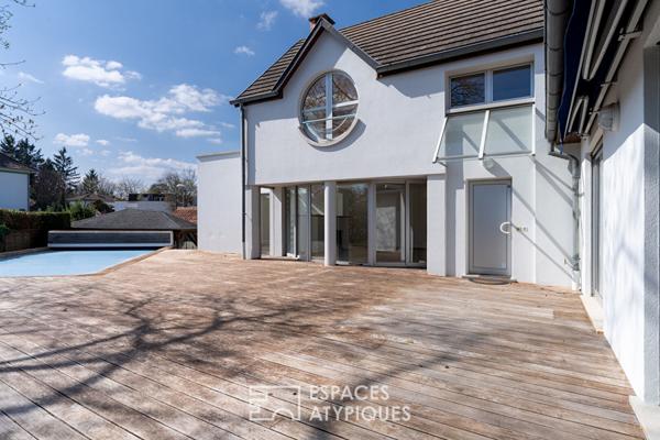 Maison d’architecte et sa piscine à la Robertsau
