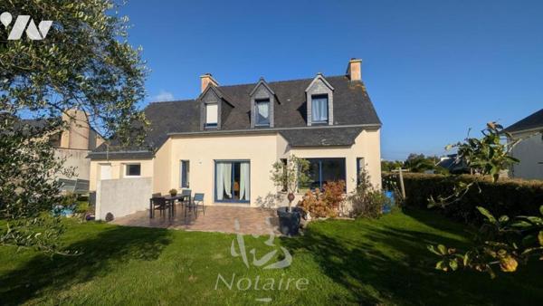 Maison contemporaine lumineuse avec jardin paysager sans vis-à-vis – Plouescat