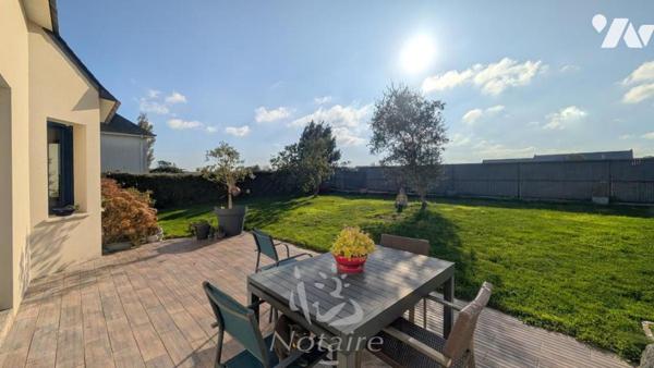 Maison contemporaine lumineuse avec jardin paysager sans vis-à-vis – Plouescat