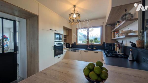 Maison contemporaine lumineuse avec jardin paysager sans vis-à-vis – Plouescat