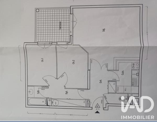 Appartement à vendre 3 pièces 64 m² Châtenay-Malabry