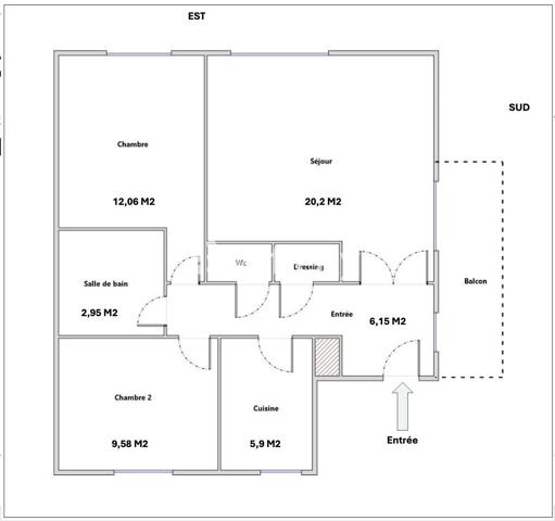 Appartement
         3 pièces
        - 59 m² Exclusivité 354 000 € *