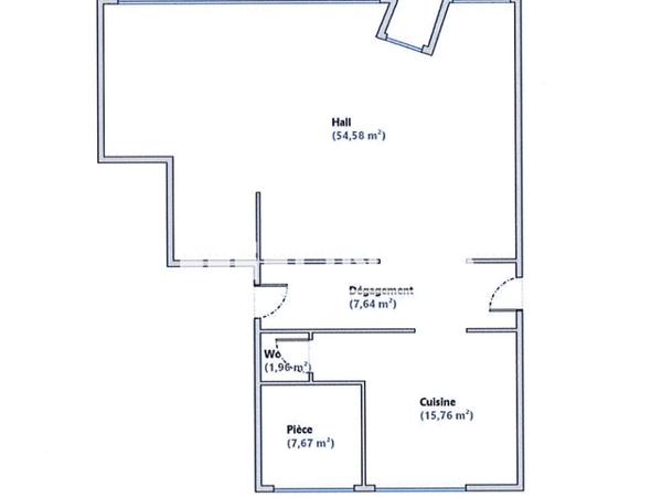 Location Local commercial 3 pièces 89.86 m² - RUE DELACROIX-INGRES-DU BOT Brest 29200