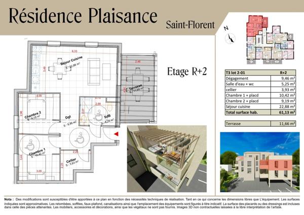 Appartement 3 pièces SAINT FLORENT (20217)