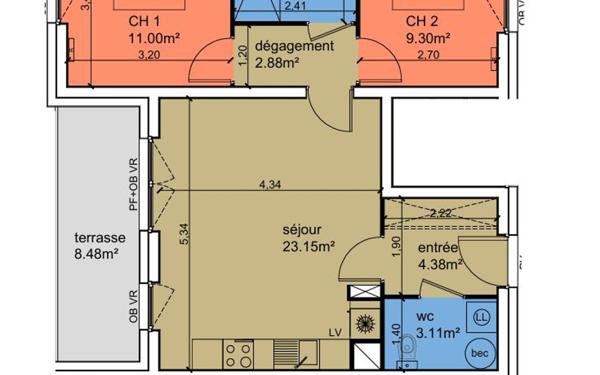 Appartement à vendre    3 pièces •  Le Crotoy