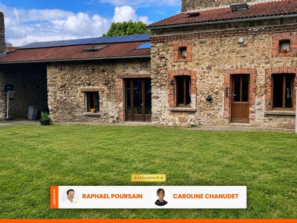 Corps de fermé rénové 170m2 avec deux granges -1370 m2 de terrain