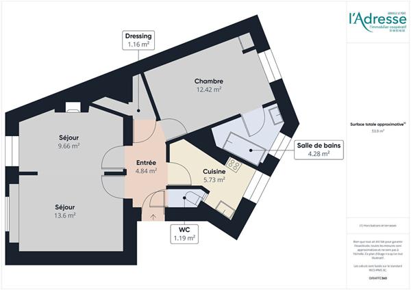 Appartement Joinville Le Pont 3 pièce(s) 53 m2