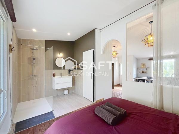 Maison + 2 Gîtes meublés, terrain de 2864 m².