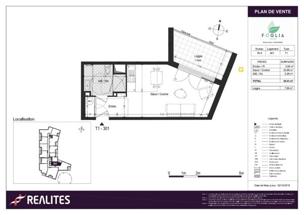 LOCATION TYPE 1 MEUBLE _ FOGLIA 301, Angers 49000