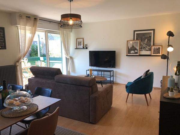 A louer Vannes SAINT-PATERN Appartement meublé 3 pièces 67.56 m2 parking garage et balcon
