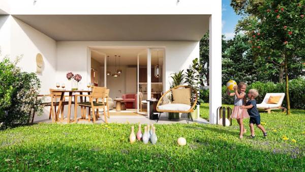 Appartement T3 neuf à vendre VERSAILLES (78), surface habitable 67,64 m2 + jardin 83 m2 + park s-sol