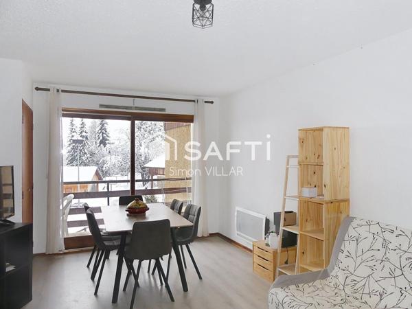 Bel appartement T2 avec balcon à 200m des pistes