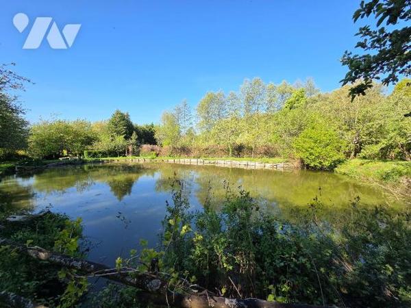 5 min. VILLAINES-LA-JUHEL, en campagne, terrain de loisirs (non constructible) sur lequel un pl...