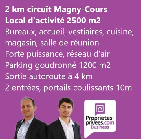 2 KM DU CIRCUIT DE MAGNY COURS  - LOCAL D'ACTIVITE 2.500 M²