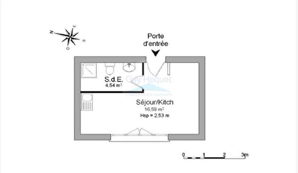 Studio - SAINT MAURICE DE BEYNOST - 21,13 m²