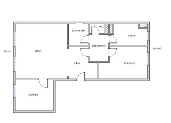 Appartement 3 pièces - 85 m² Exclusivité efficity