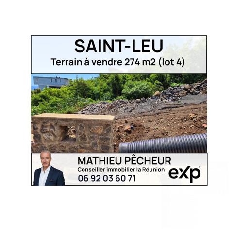 Saint-Leu-Terrain constructible 274 m2 (lot 4)