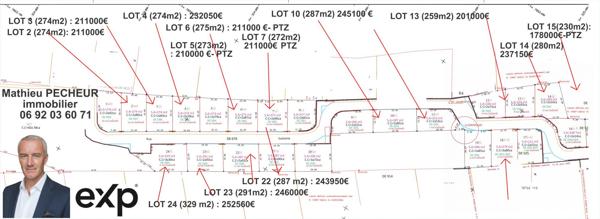 Saint-Leu-Terrain constructible 274 m2 (lot 4)