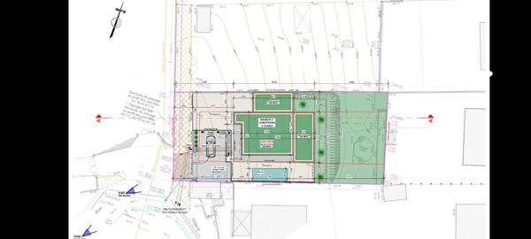 UNIEUX 42240 terrain constructible viabilisé 764m² PC purgé certains travaux déjà réalisés
