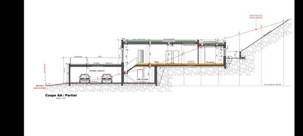 UNIEUX 42240 terrain constructible viabilisé 764m² PC purgé certains travaux déjà réalisés