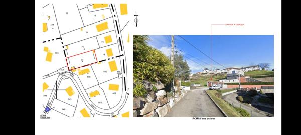 UNIEUX 42240 terrain constructible viabilisé 764m² PC purgé certains travaux déjà réalisés