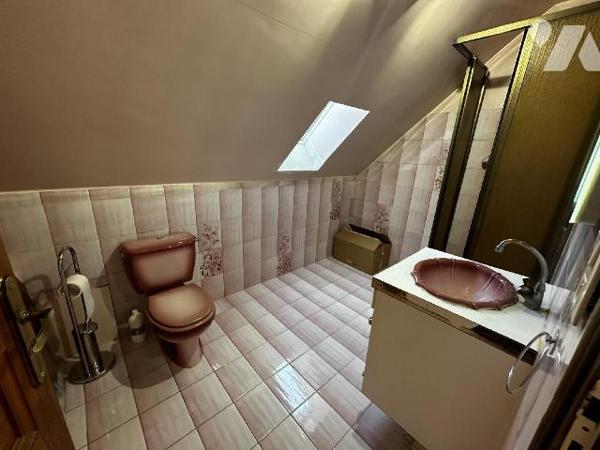 Longère comprenant au rez-de-chaussée une entrée sur salon avec cheminée insert, salle à manger...