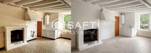 MAISON DE VILLAGE 105 M², 4 PIECES - SECTEUR COSSÉ EN CHAMPAGNE / 53340
