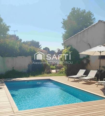 Villa indépendante en fond d'impasse à 15 mn à pied des plages et du port du Brusc.