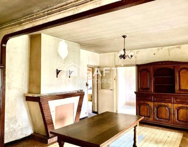 MAISON PLAIN PIED A RENOVER  JARDIN ET GARAGE