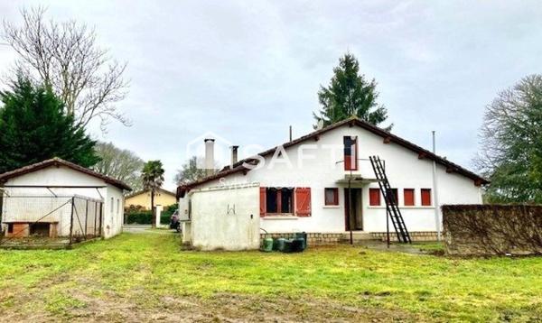 MAISON PLAIN PIED A RENOVER  JARDIN ET GARAGE