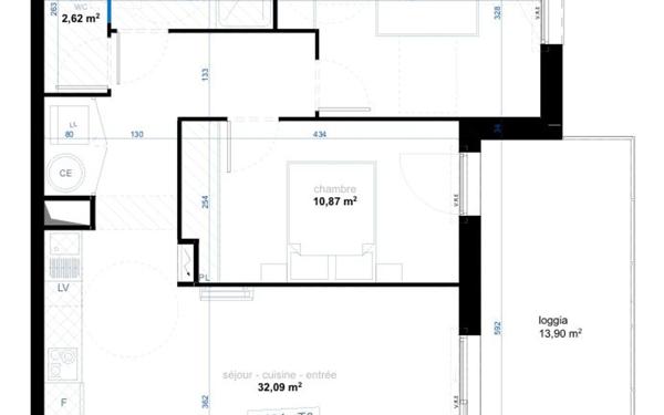 Appartement à vendre    3 pièces • 62,72 m2 Narbonne