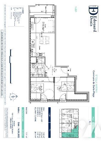 Entre modernité et esprit balnéaire T3 traversant NEUF de 54m² avec loggia et parking à STELLA-PLAGE