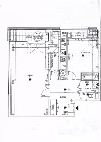 Appartement F3 à vendre  2 pièces - 59 m2 PARIS - 75013