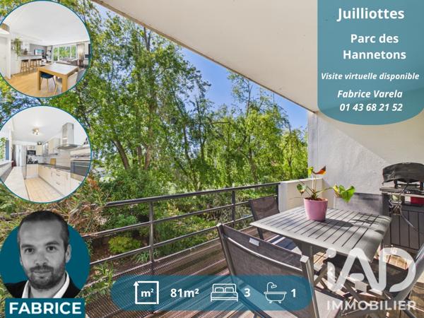 Appartement à vendre 4 pièces 81 m² Maisons-Alfort