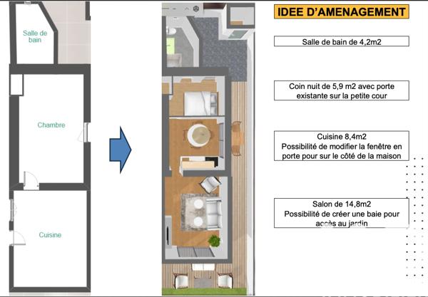 Maison à vendre 2 pièces 35 m² Saint-Jean-de-Monts